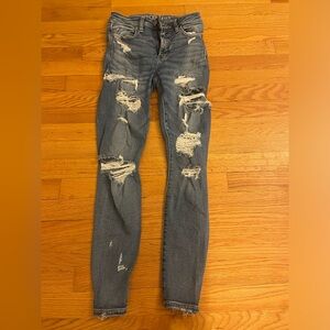 American Eagle women’s ne(x)t level stretch, super high rise jeggings